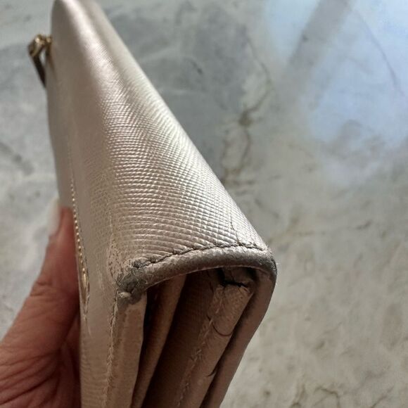 Prada Bi-Color Metal Saffiano Continental long leather Wallet - Picture 15 of 17